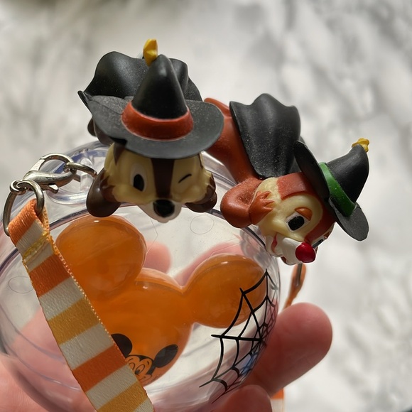 Tokyo Disney Resort Halloween 2022 Chip N Dale Snack Case Orange Mickey Balloon - Picture 5 of 6